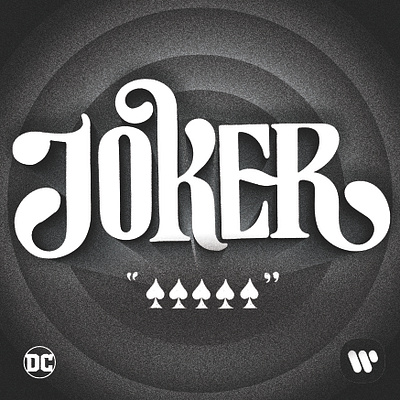 Joker movie title cinema cinematic typography comic books dc comics film noir film opening filmtitle hand lettering illustration joaquin phoenix joker letterer lettering movietitle noir oscars the joker type typography vintage typography