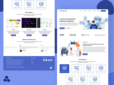Website - Analytics based company analytics dashboard homepage projects service testimonials ui ux website website banner websites
