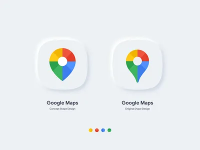 Google Maps - Icon concept 2.0 app app icon application brand brand identity concept concept design dribbble flat google google maps icon location logo neumorphic neumorphism pin rebranding redesign vector