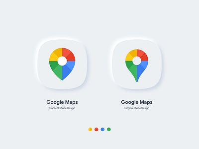 Google Maps - Icon concept 2.0 app app icon application brand brand identity concept concept design dribbble flat google google maps icon location logo neumorphic neumorphism pin rebranding redesign vector