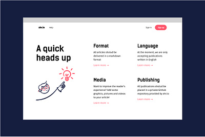 A quick heads up! - Shr.io website 2d bulb character design flat illustration landing design landing page linear ui vector web web design website