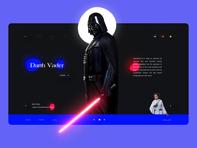 Star Wars Web Page 🪐 darth vader han solo illustration landing page minimal motion neumorphic neumorphism princess leia skeumorphic skeuomorph skeuomorphic skeuomorphism star wars starwars stormtrooper ui ux web