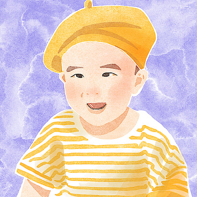 baby baby family illustraion procreate watercolor