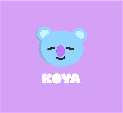 Koya bt21 bts illustration illustrator vector vector art vector illustrator