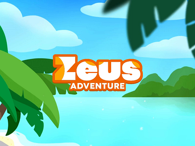 Zeus: Adventure logo for mobile game 2d 2d animation adventure game game design logo