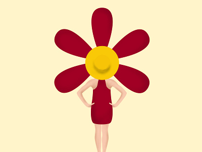 Woman Flower illustraion inspiration spring vector art