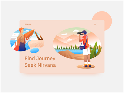 Travel Illustration Design design designer interface landing layout minimal minimalistic page typography ui uidesign uiwebdesign userinterface ux web webdesign webpage website