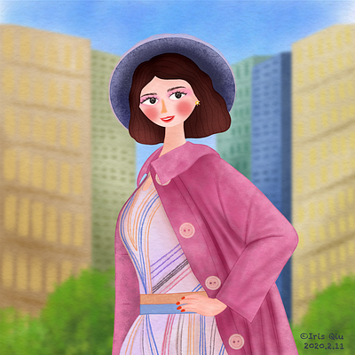 The Marvelous Mrs. Maisel design girl illustration people pink pinkcoat