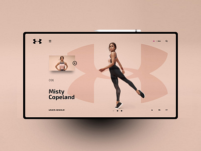 Misty Copeland design landingpage ui uidesign ux uxdesign website