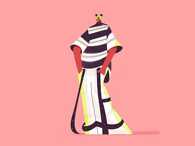 Billie 2d billie eilish characters clothes fashion flat girl illustration poster procreate shape style texture vector