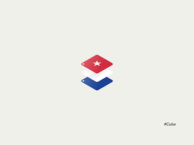 Tag-Flag Series - Cuba copy cuba double sense flag flat icon icon set isometric metaphor oblique project series tag ui