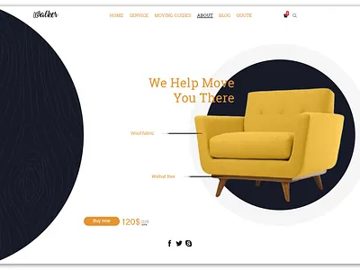 Web Banner Design branding creative ecommerce design furniture website graphic design photoshop typography uiux web banner website website design