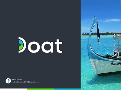 Boat Logo brand brand identity branding clean clean logo color colorful design gradient graphic design lettermark logo logo designer logodesign logomark logos minimalist minimalisticlogo monogram typography