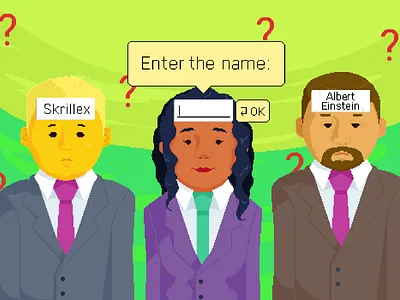 Who am I? illustration illustrator office pixel art pixelart pixelartist pixels social game