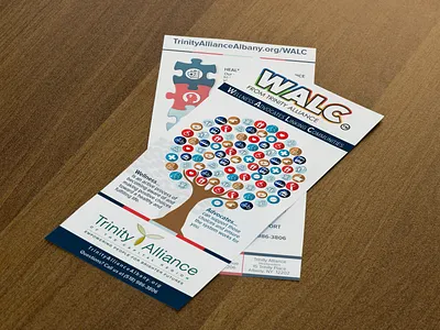 WALC Rack Card crgraphix.com design flat icon typography vector