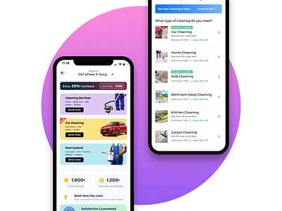Home Service app car cleaning cleaning design home home service homepage landingpage pest control ui ui ux ui design uiux ux ux design