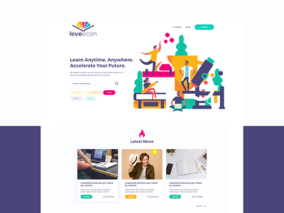 Education Website Design adobexd classroom colorful creative dailywebdesign edtech education educational illustration learn learning learningplatform schools teach teachers teaching ui ux website