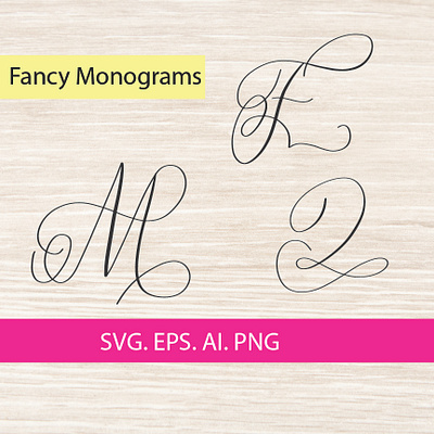 Fun and Loose A to Z Fancy Monogram Svg Cut File art collectibles cricut svg digital downoad fancy monogram font fancy monogram svg interlocking svg monogram alphabet monogram alphabet monogram font silhouette svg vine monogram font