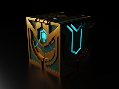 Hextech Chest 3d 3d render blender league of legends lol