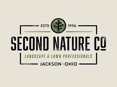 Second Nature Logo Refresh branding design illustration logo texture typography