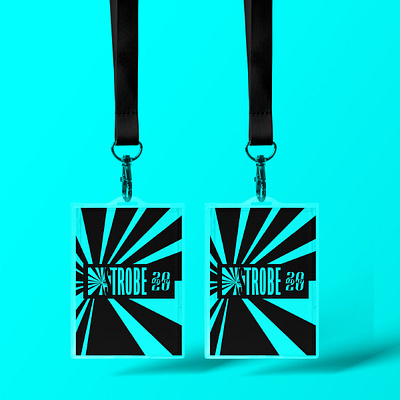 STROBE | Lanyards brand brand and identity branding design identity illustrator lanyard logo music festival packaging promotional promotional design vector