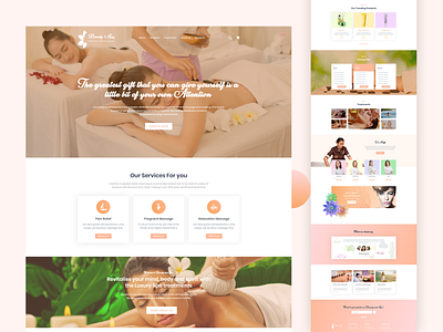 BeautySpa | Modern web template for Spa Center beauty parlour beauty salon beauty spa message center parlour spa spa center uidesign