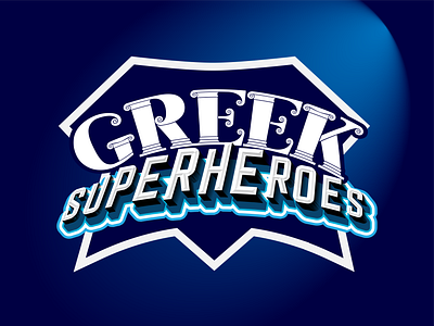 MAD TV - GREEK SUPERHEROES - TV SHOW LOGO comic creative design design greek lettering logo logo design logodesign logos logotype logotype design logotype designer logotypedesign logotypes retro sign superhero tv logo tv sign vector