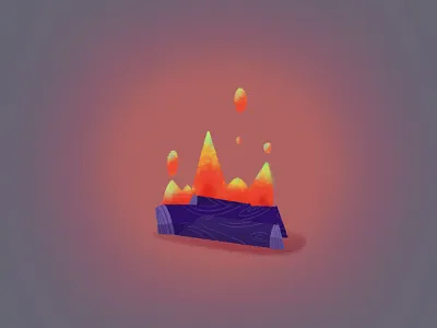 CAPMFIRE animation campfire design fire illustration photoshop procreate