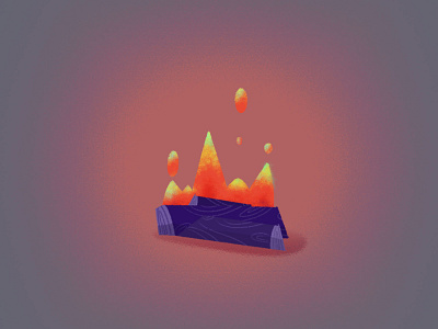 CAPMFIRE animation campfire design fire illustration photoshop procreate