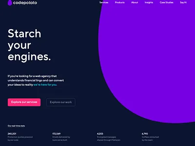 We rebranded! branding design potato purple