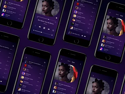 Player ios mobile mobile design music player