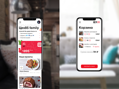 Tseh85 app b2c business cook cooking design ecommerce food mobile service skuratovteam store ui ux