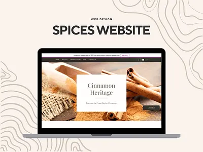 SPICE SHOP WEBSITE design graphic design minimal website shop website ui ux web design web ui website wix website