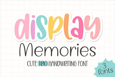 Display Memories font typography