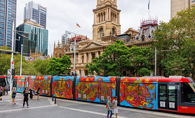 Snakes on a Train X Chrissy Lau bold chinese new year decorative design public art snakes