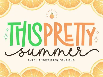 this pretty summer font fun fonts