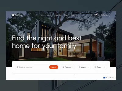 Realtifye Pro - Real Estate Webflow Template agency animation branding business cms design marketplace mobile no code property proptech real estate realtor responsive ui webflow website