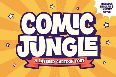 comic jungle font summer fonts