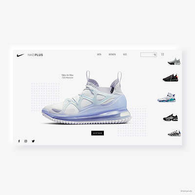 NIKE User Interface Home Page Design branding design design art ecommerce minimal neumorphism nike nike air nike air max shoe shoes ui ui ux user experience user interface design userinterface ux web website website design