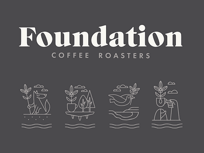 FOUNDATION branding coffee design designer graphic design identity illustration illustrator logo typography