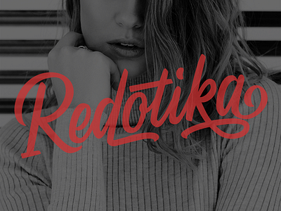 Redotika brush font brush lettering font design fonts typography