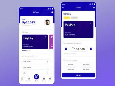 Top Up android app branding design design ui identity mobile app mobile app design mobile ui payment app topup ui ui design ui. ux uidesign user interface design userinterface ux