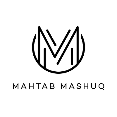 Mahtab Mashuq Logo artwork branding design flat icon illustration logo minimal typography vector