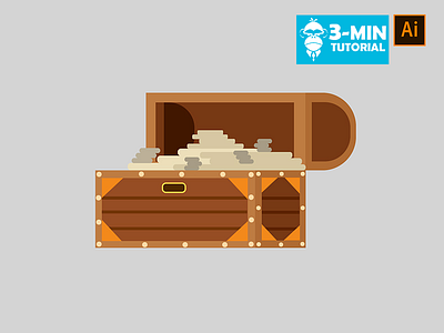 Open Chest - Tutorial design flat flat icon flat illustration flatdesign game game art game design graphic graphic design icon illustration open open chest treasure treasure chest tutorial