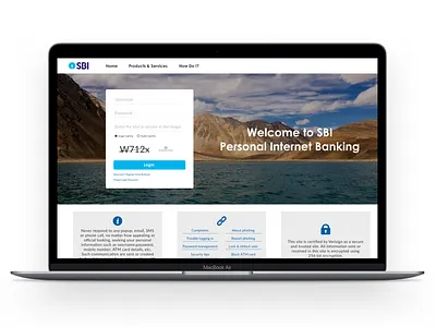 SBI Net-Banking Re-Design banking design finance product design ui uiux ux web design