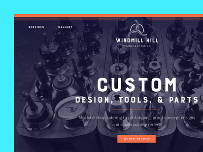 Windmill Hill Manufacturing branding design layout typography ui ux web website