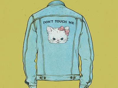 Jean Jacket WIP illustration photoshop procreate texture truegrit