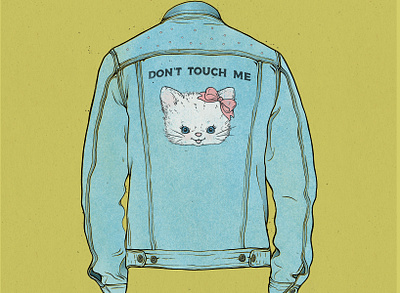 Jean Jacket WIP illustration photoshop procreate texture truegrit