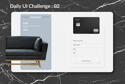 #Daily UI Challenge 02 : Credit Card Checkout daily ui dailyui mobile app ui webdesign