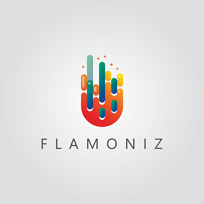 Flamoniz Logo artwork branding design flat icon illustration logo minimal vector